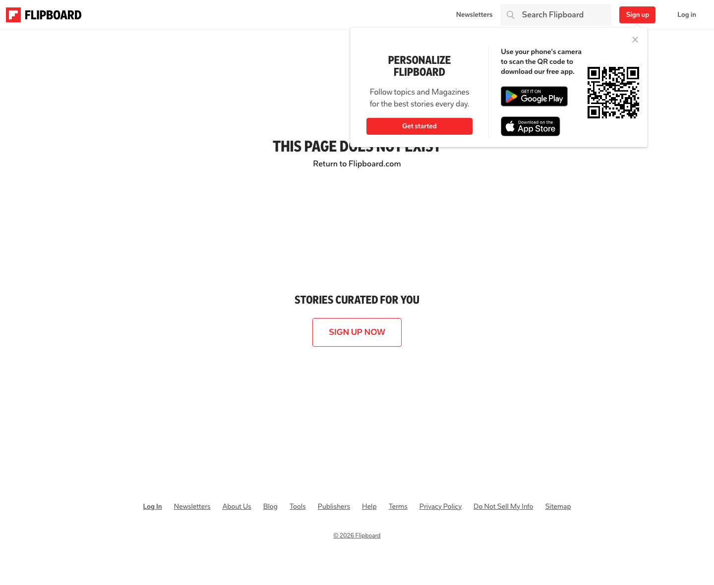 Flipboard - full page scroll