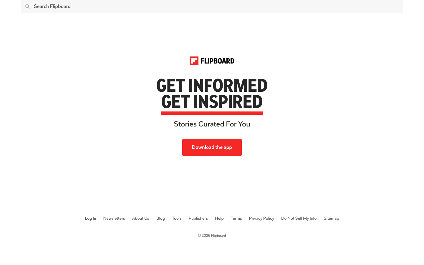 Flipboard - mobile full page
