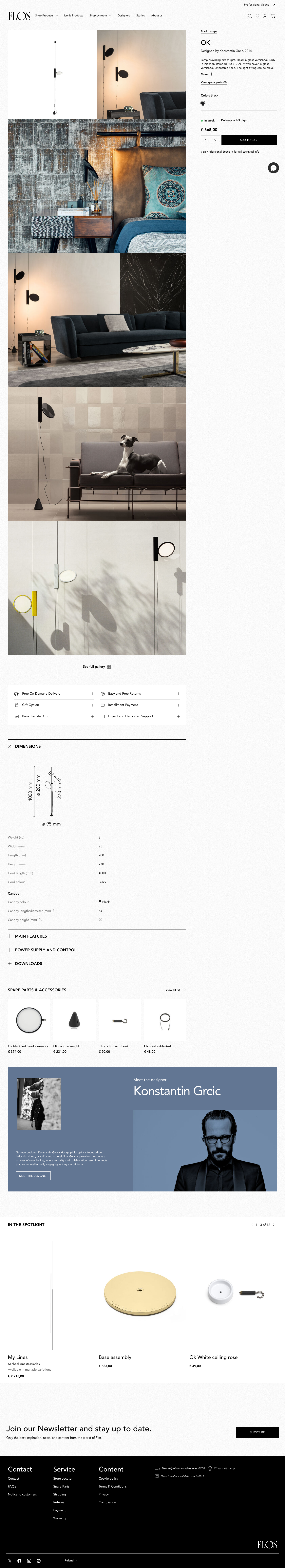 Flos - full page scroll