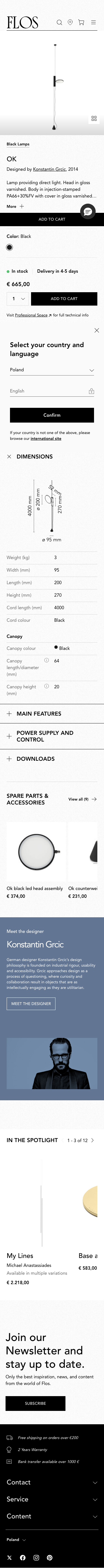 Flos - mobile full page