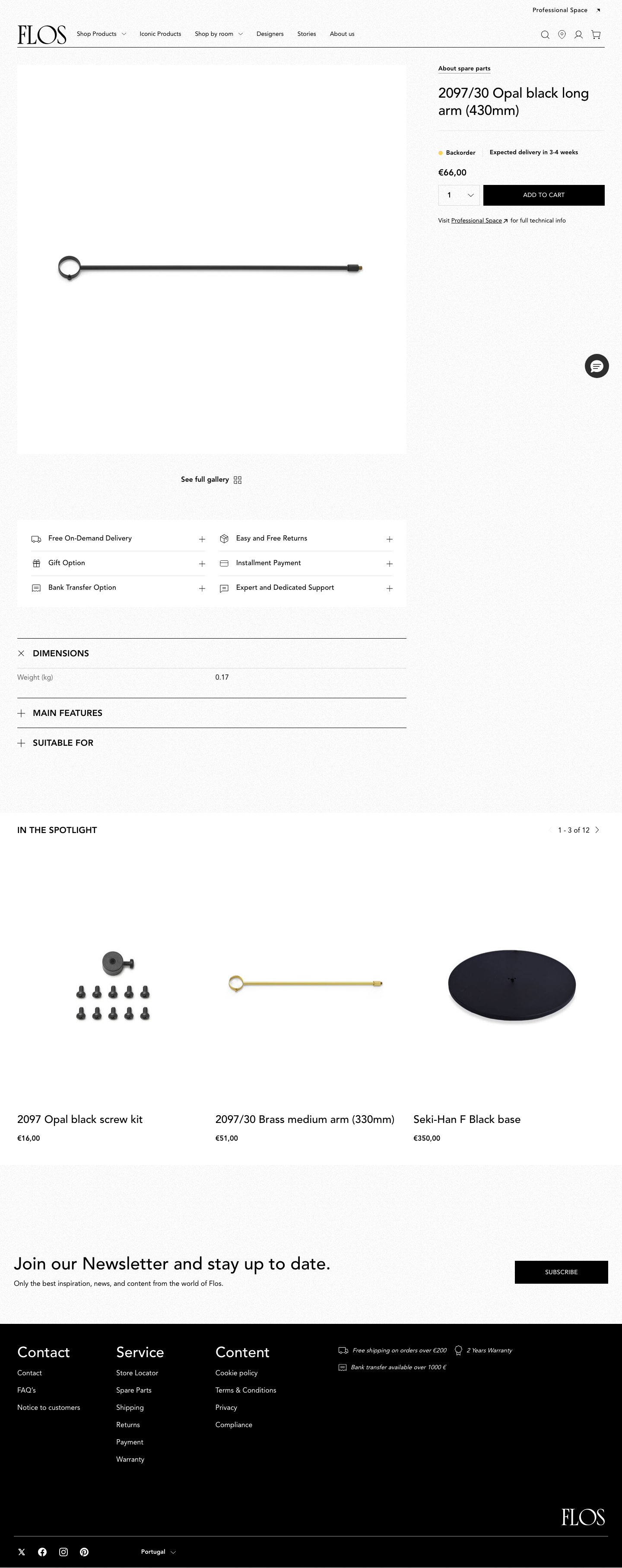 Flos - full page scroll