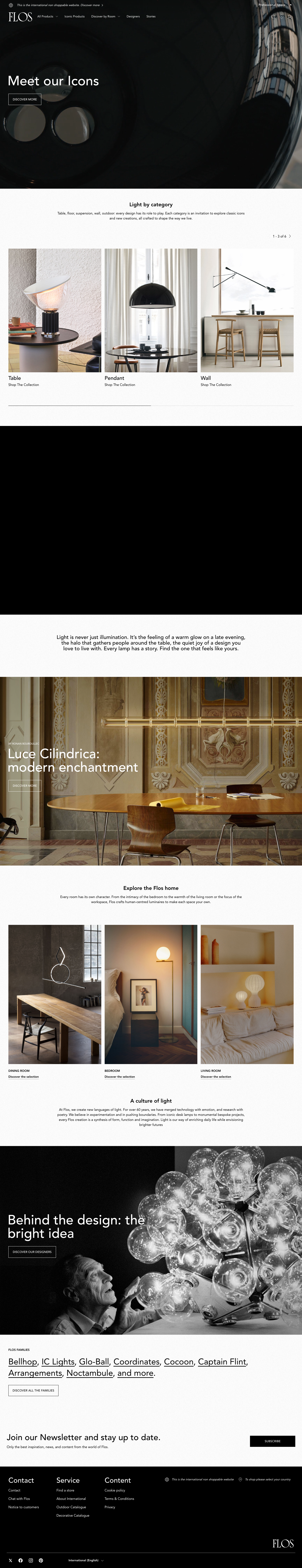 Flos - full page scroll