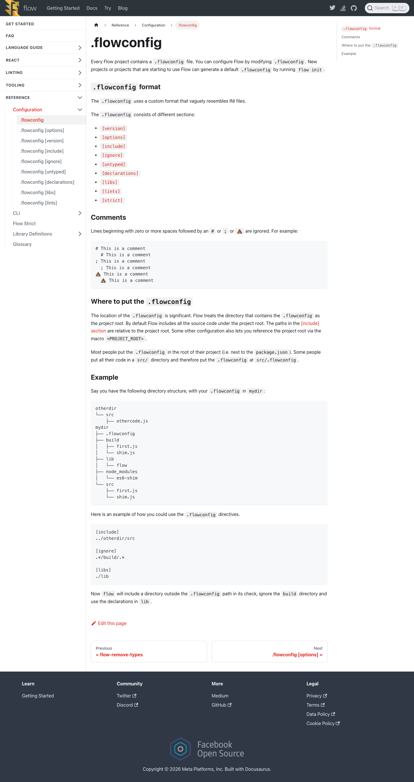 Flow - full page scroll