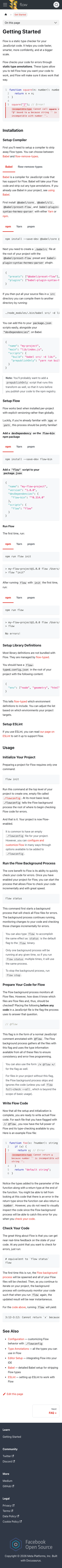 Flow - mobile full page