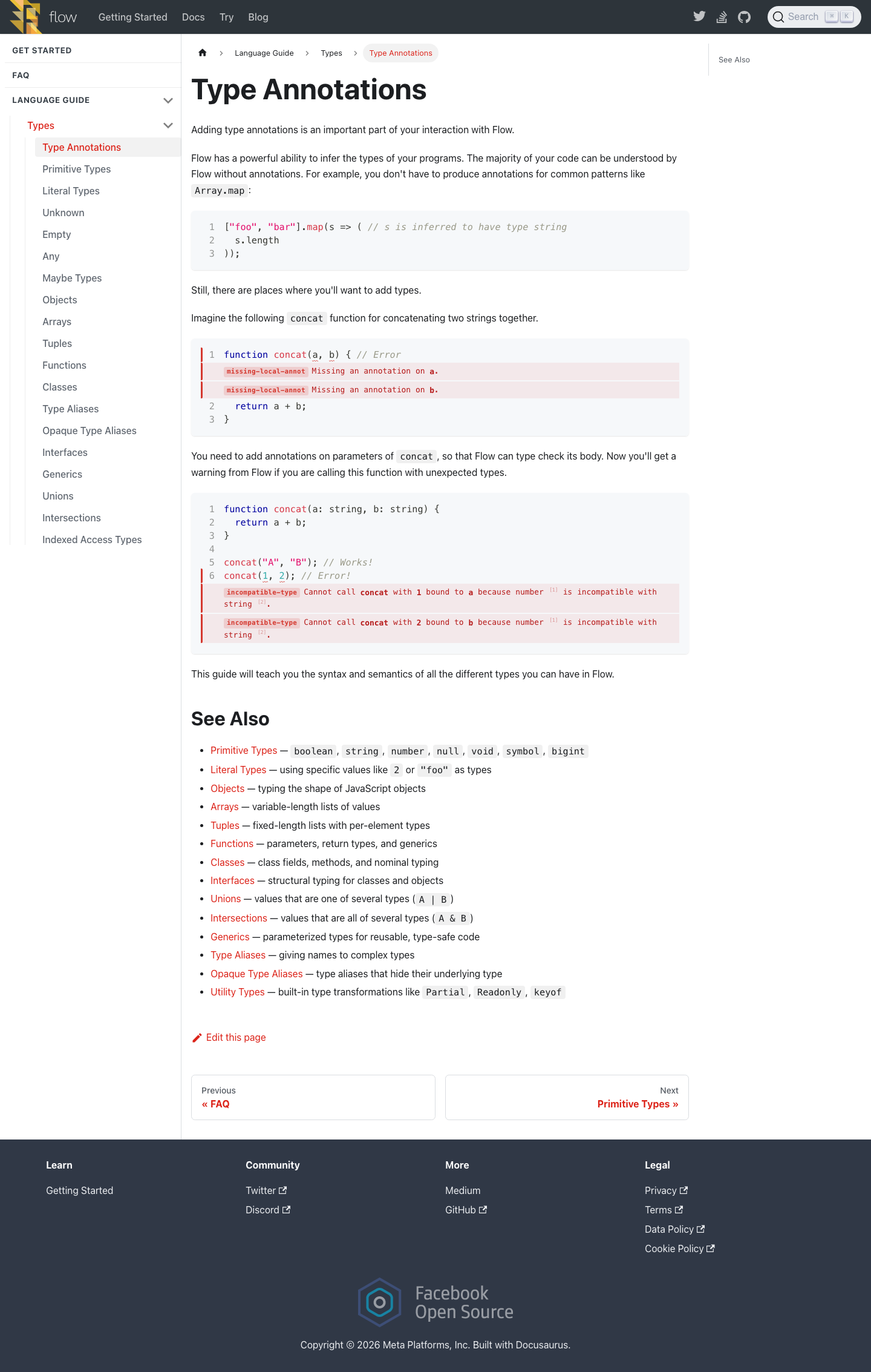 Flow - full page scroll