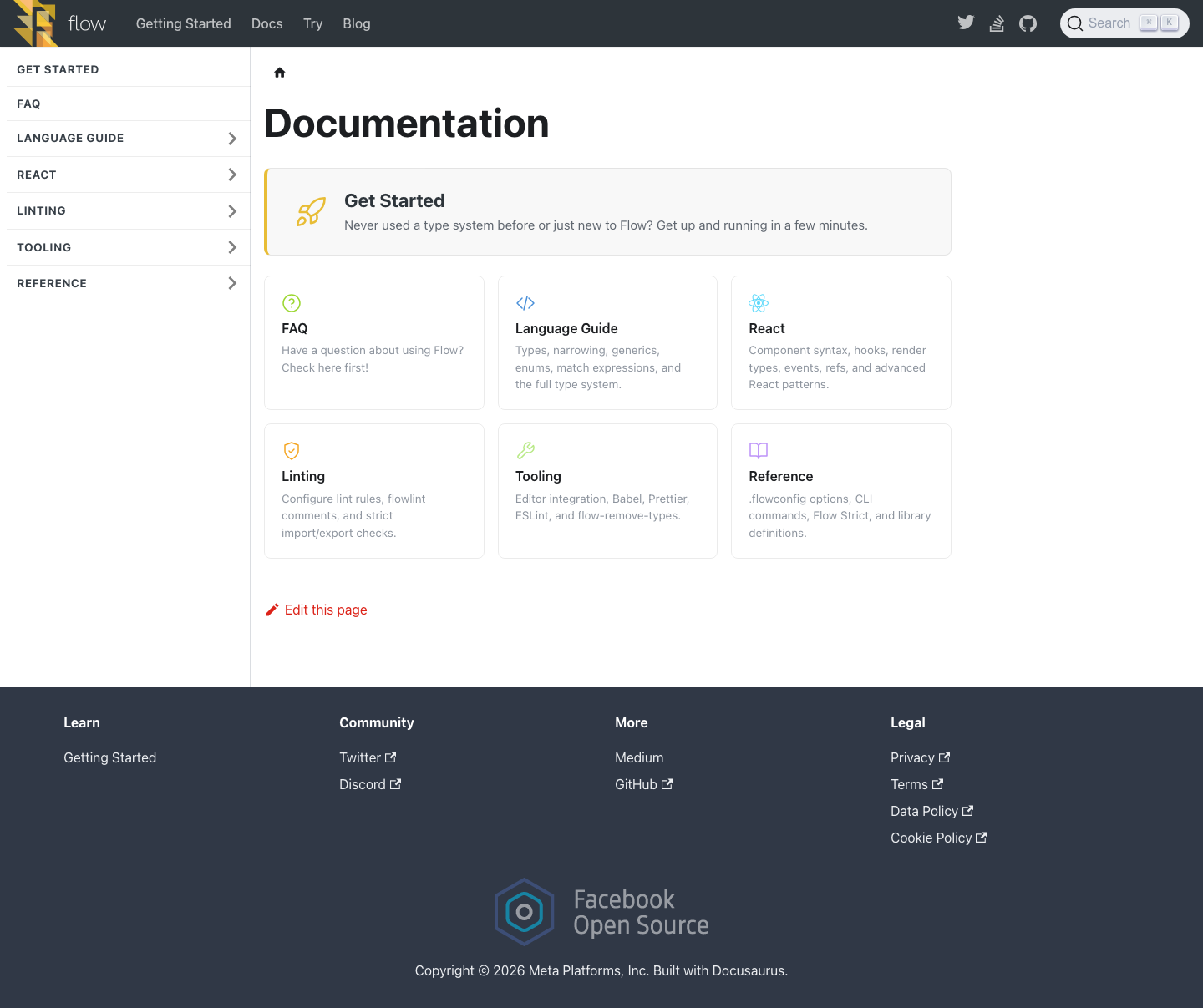 Flow - full page scroll