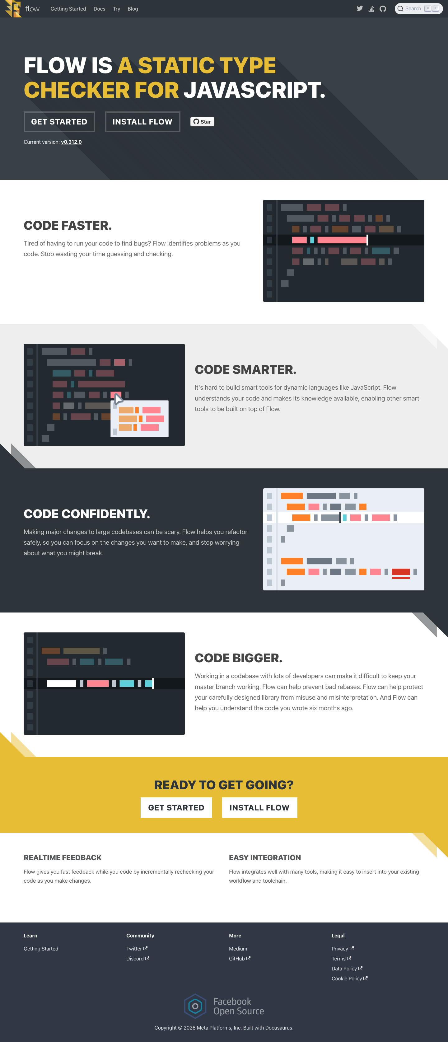 Flow - full page scroll