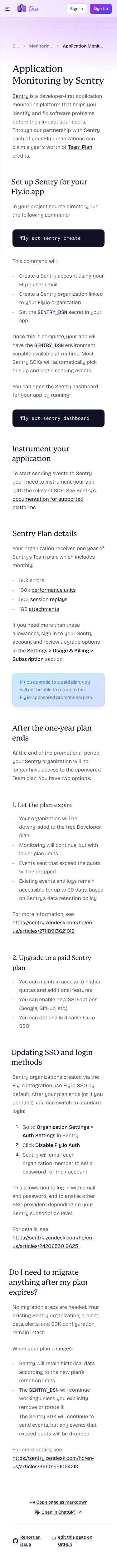 Fly — Docs - mobile full page