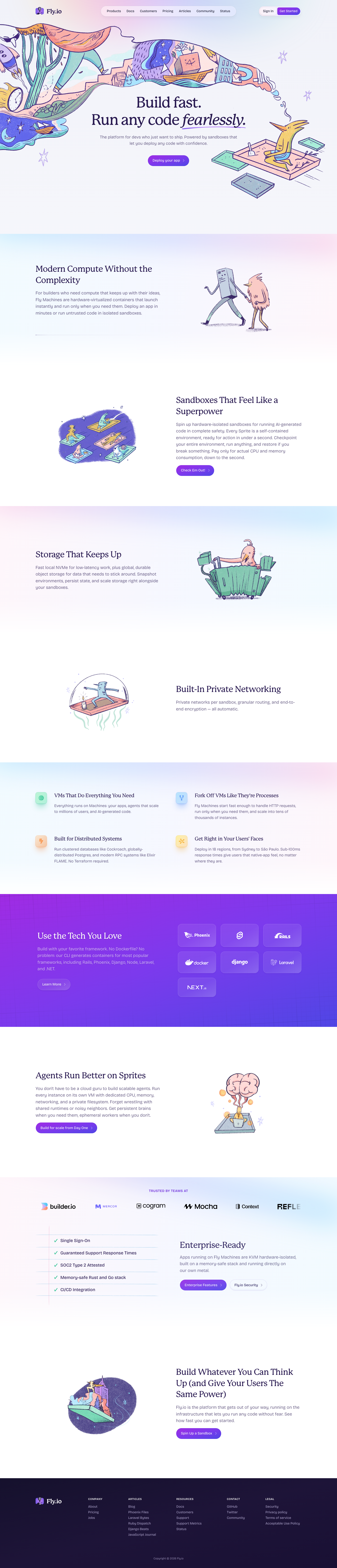 Fly - full page scroll