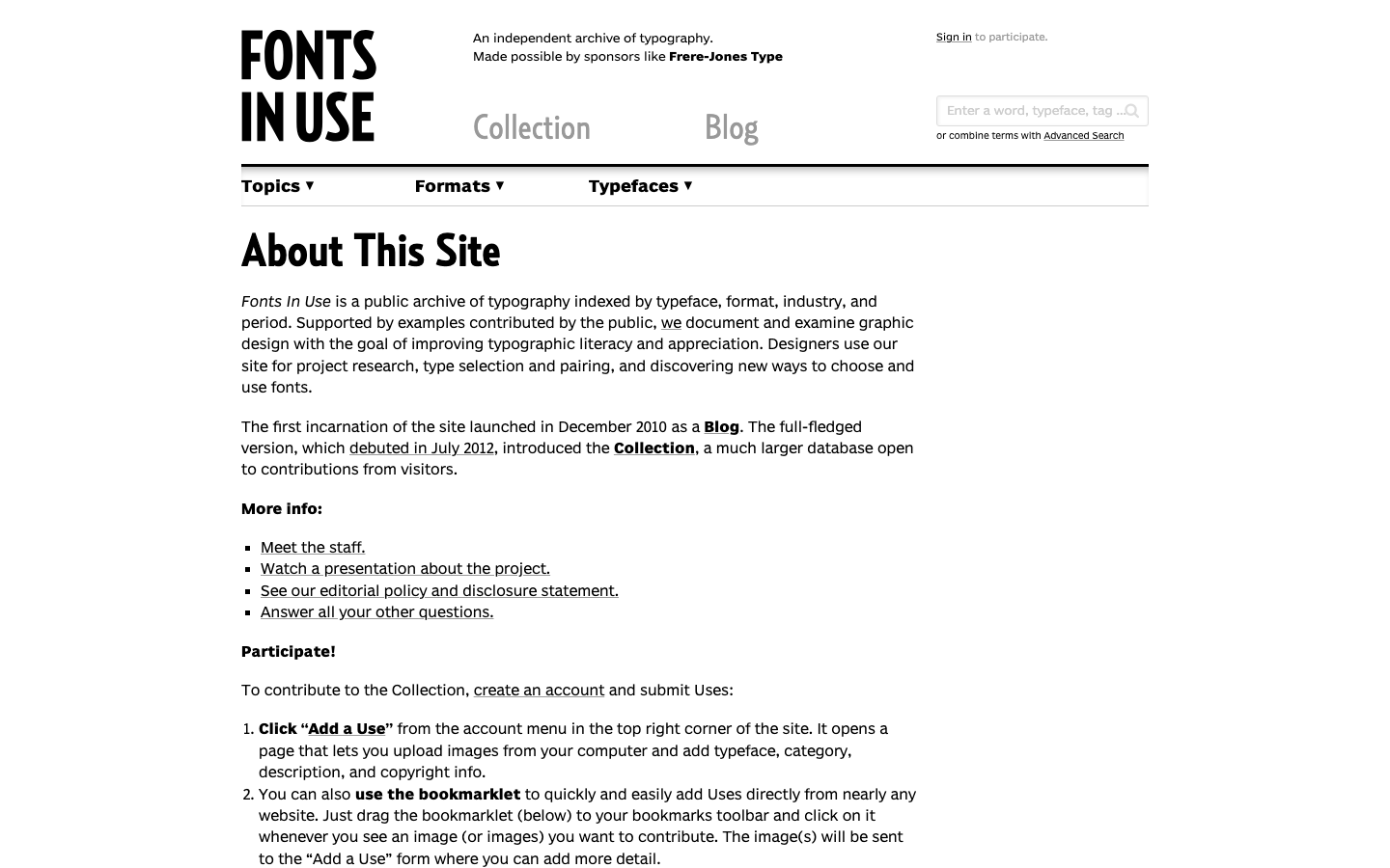 The layout prioritizes showcasing type specimens and typographic explorations. The grid is clean and spacious, allowing each featured piece to breathe. It feels like a curated collection rather than a sales pitch. · font showcase, typography blog, type specimen, design archive, lettering examples, font exploration, typeface collection, editorial design, minimalist grid