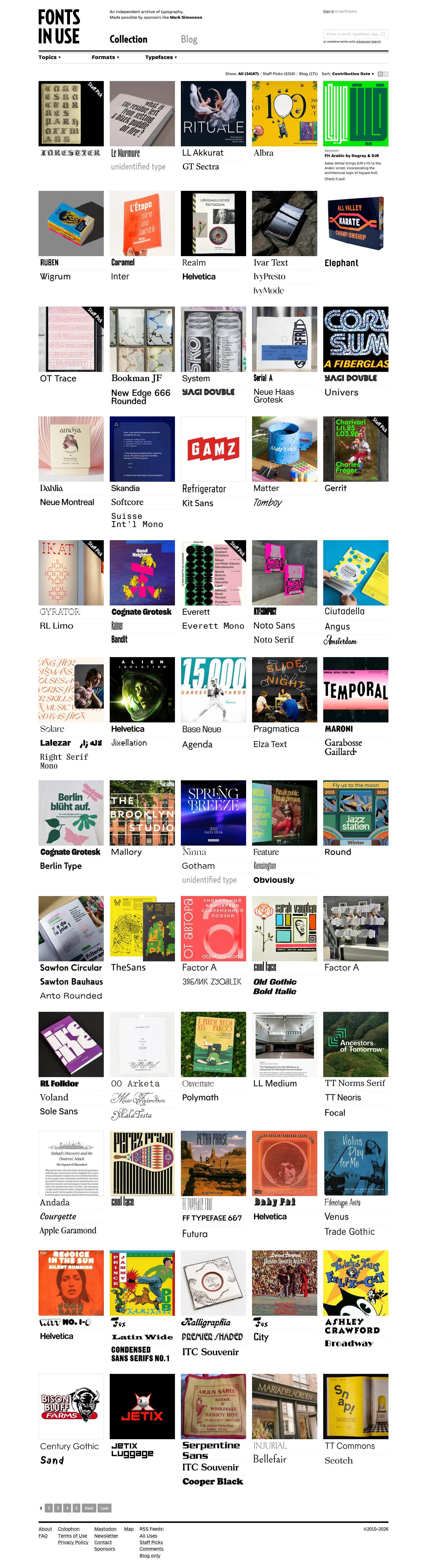 Fontsinuse - mobile full page