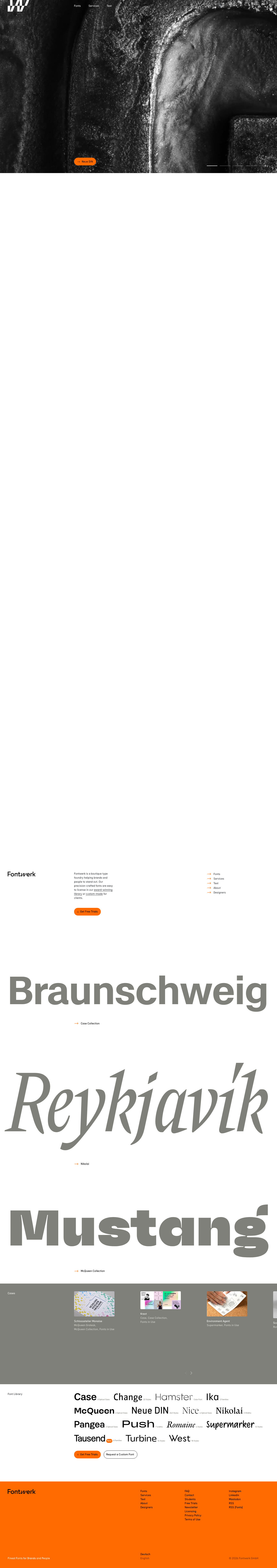 Fontwerk - full page scroll