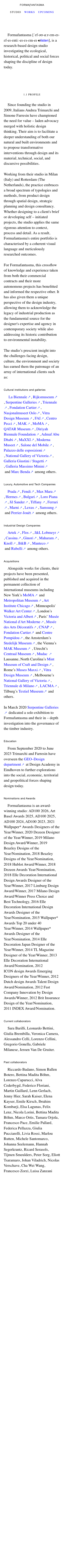 Formafantasma - mobile full page