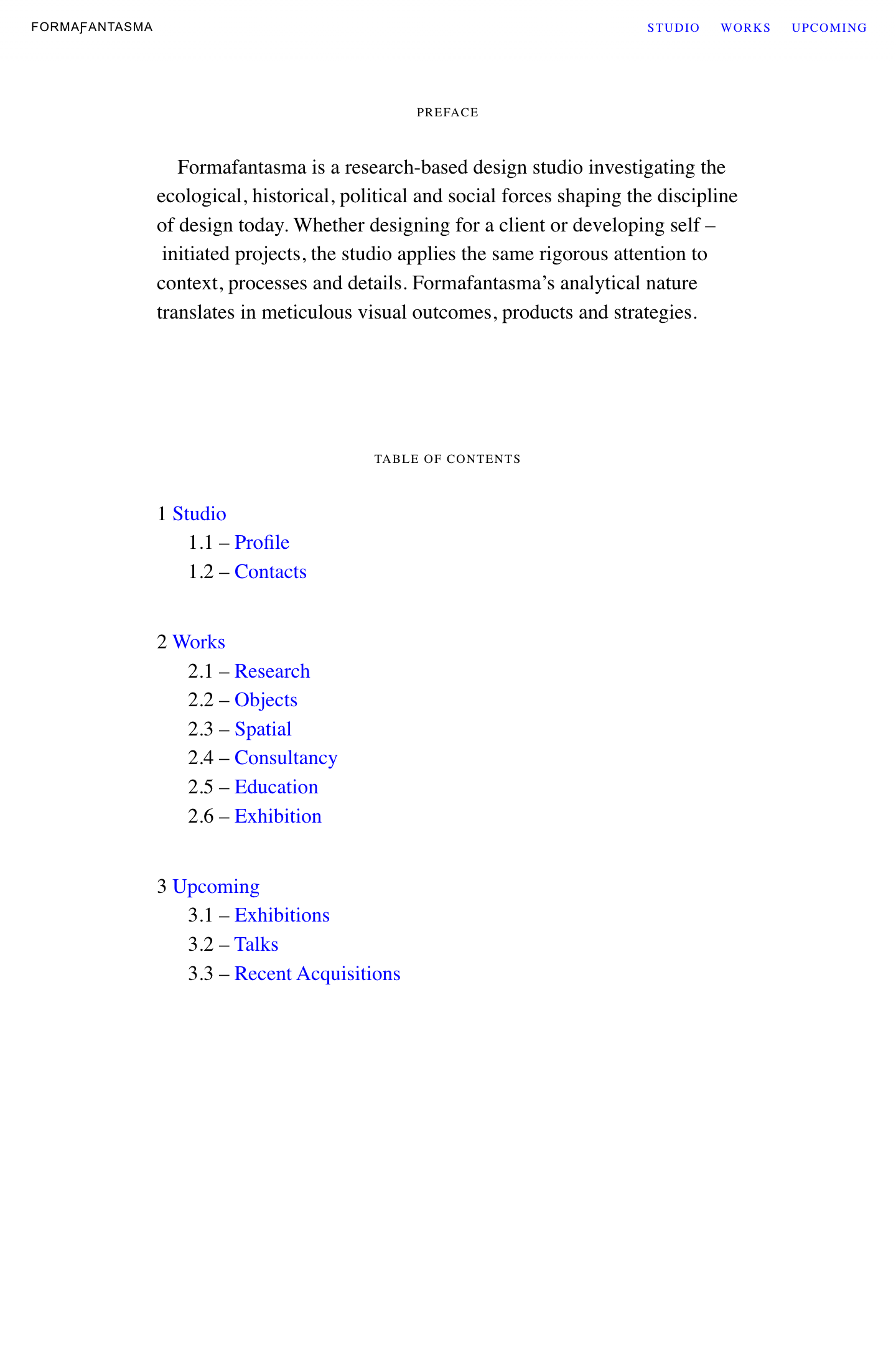 Formafantasma - full page scroll
