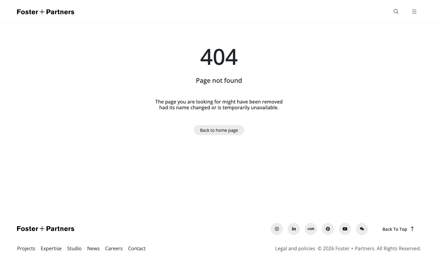 Fosterandpartners — Features - full page scroll
