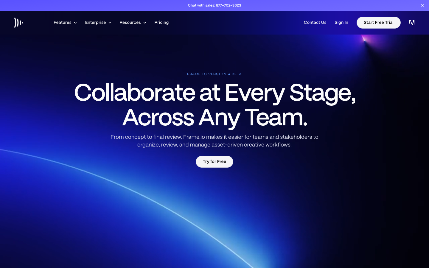 The page prioritizes a clean, functional layout with a dark color palette and strong typography. The left sidebar acts as a persistent navigation hub, contrasting with the main content area showcasing asset management. Visual density is moderate, focusing on clarity and ease of access. · dark saas, asset management, creative workflow, developer tools, project management, file organization, minimal dark, technical interface, frame io, digital asset