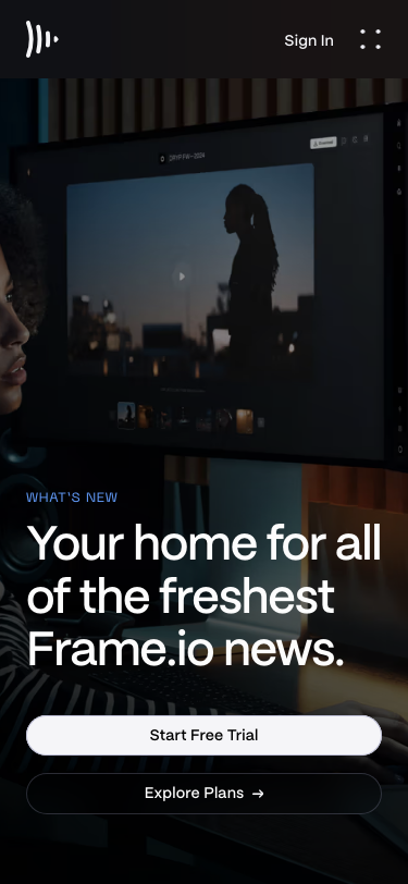 Frame — Changelog - mobile