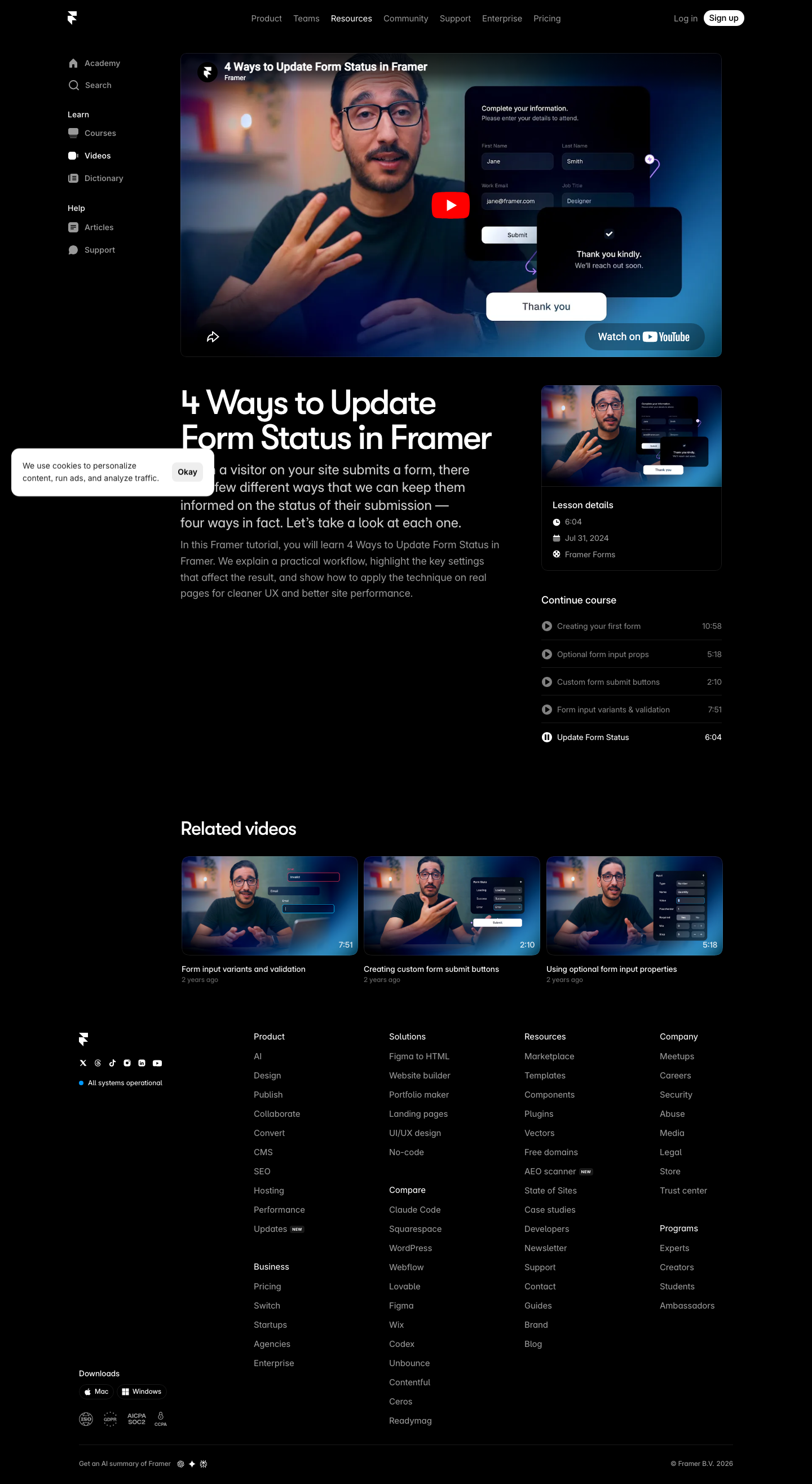 Framer - full page scroll