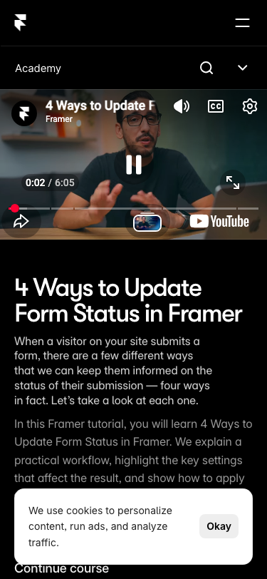 Framer - mobile