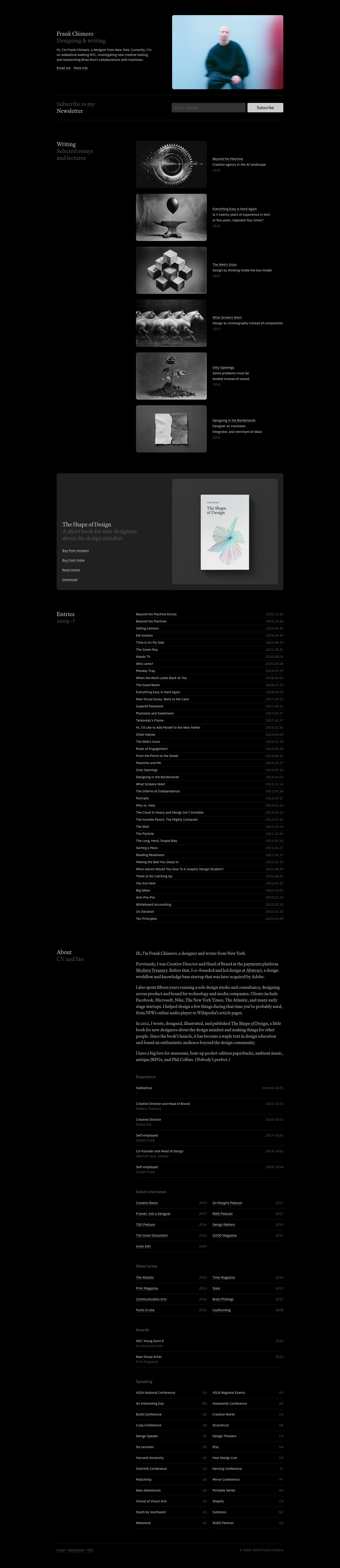 Frankchimero - full page scroll