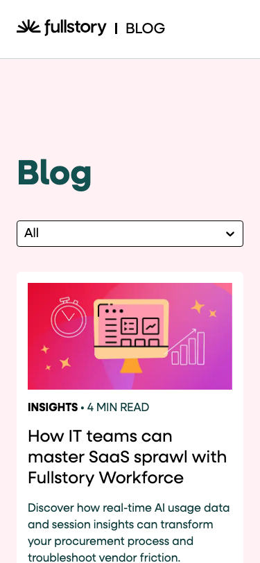 Fullstory — Blog - mobile