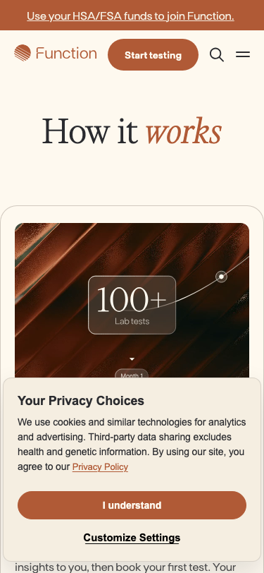 Functionhealth - mobile