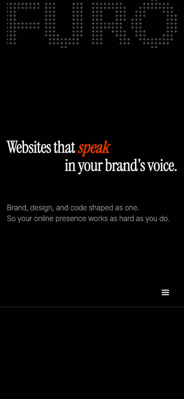 FURO Web Studio — Websites That Speak in Your Brand's Voice - mobile