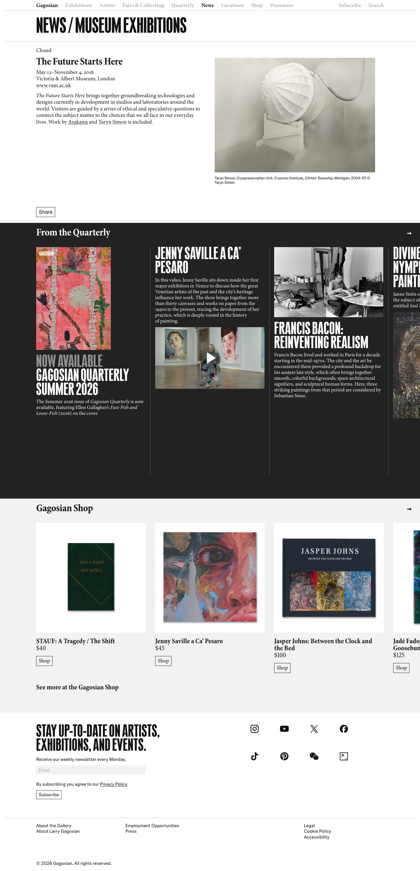 Gagosian - full page scroll
