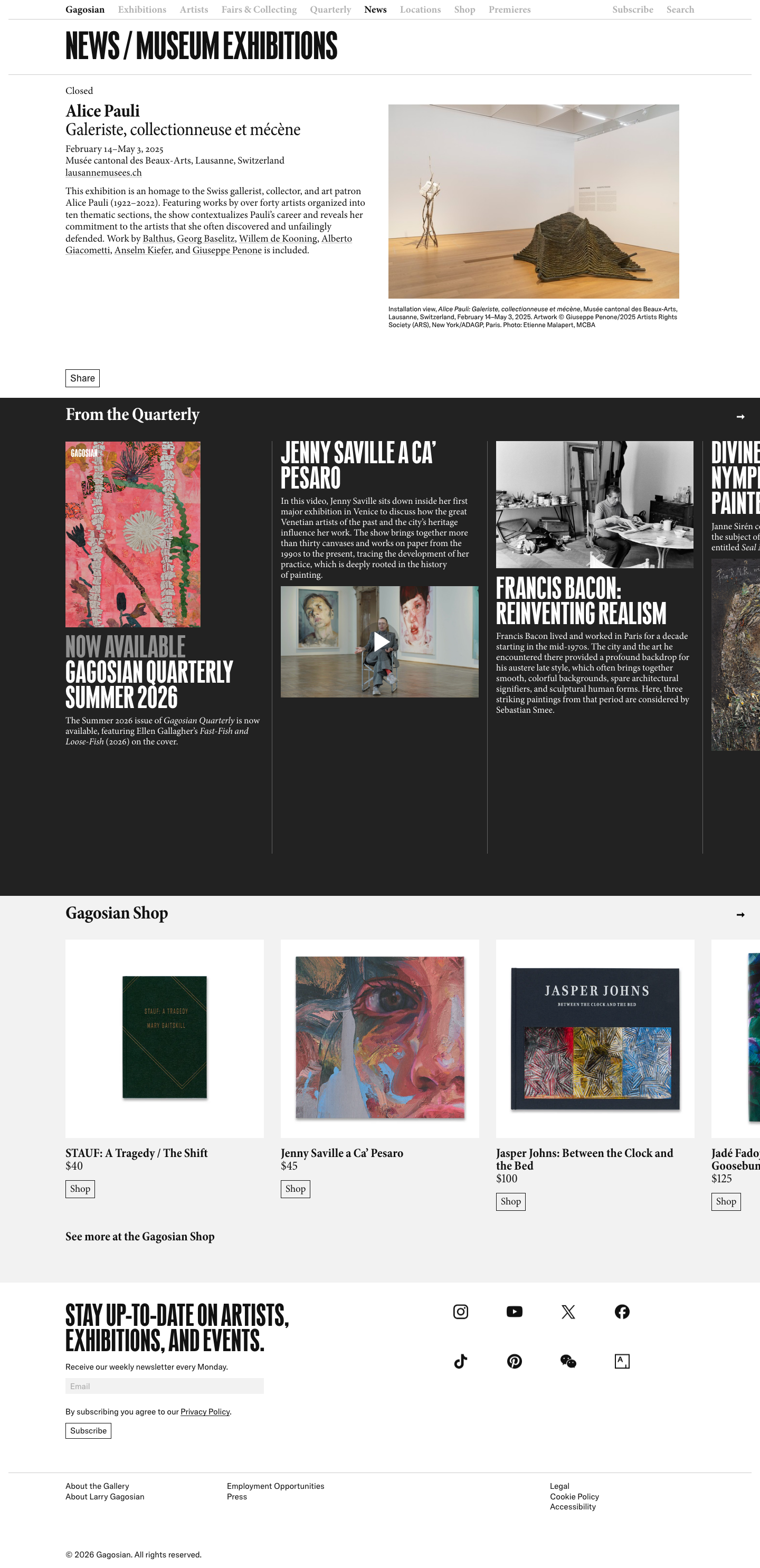 Gagosian - full page scroll