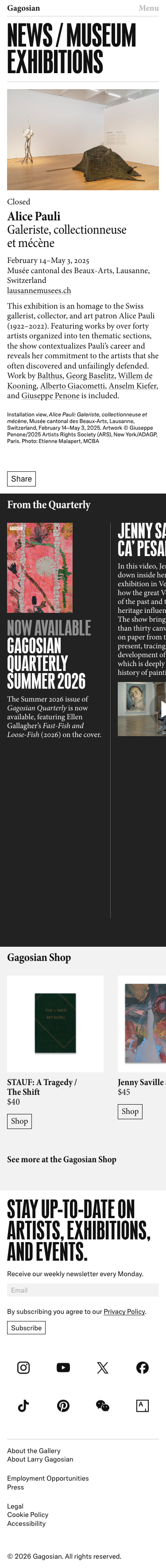 Gagosian - mobile full page