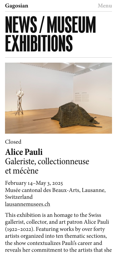 Gagosian - mobile