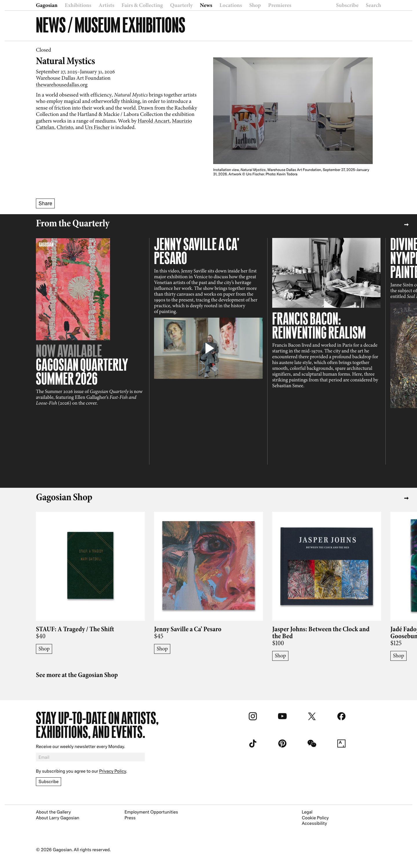 Gagosian - full page scroll