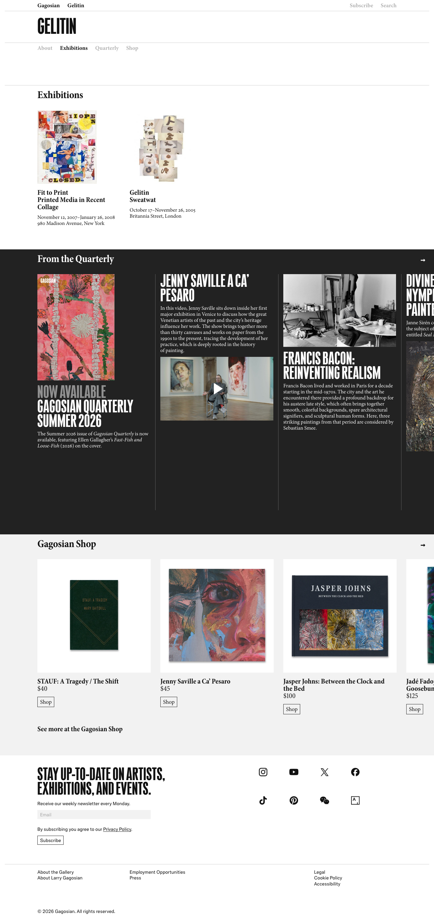 Gagosian - full page scroll