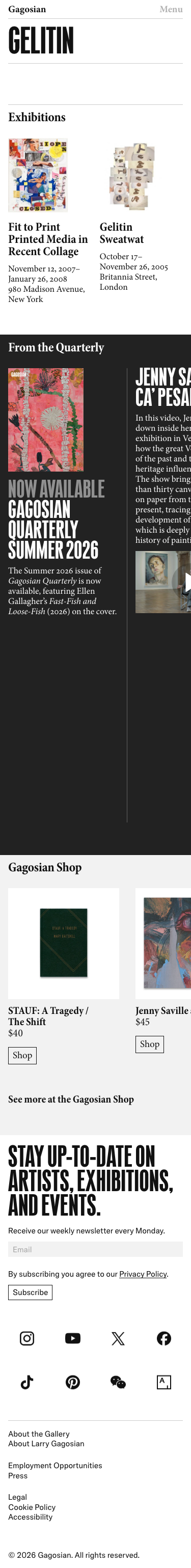 Gagosian - mobile full page
