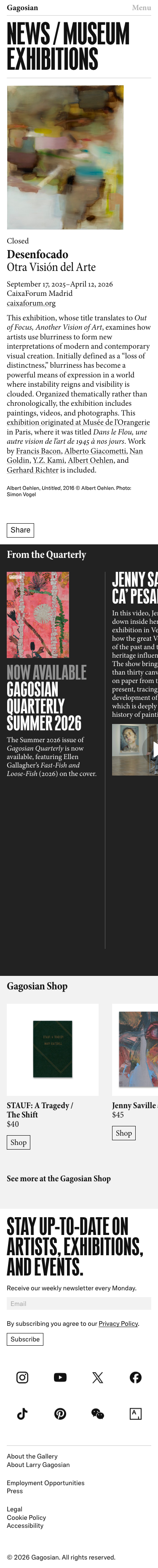 Gagosian - mobile full page