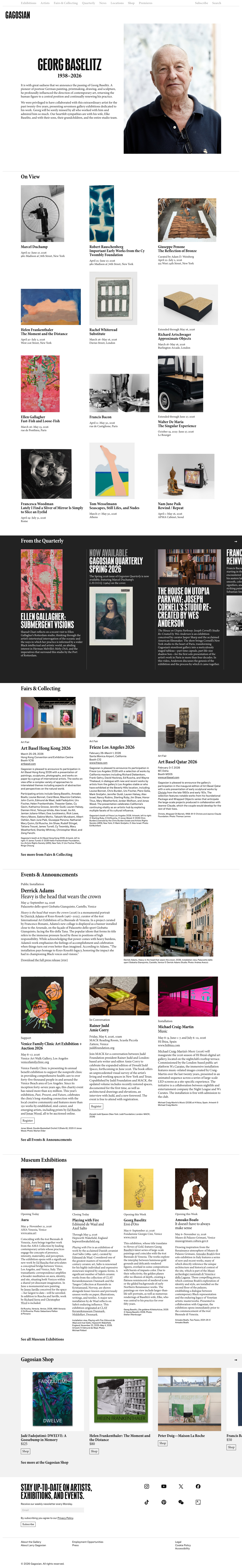 Gagosian - full page scroll