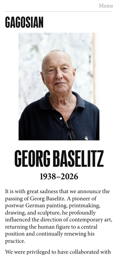 Gagosian - mobile