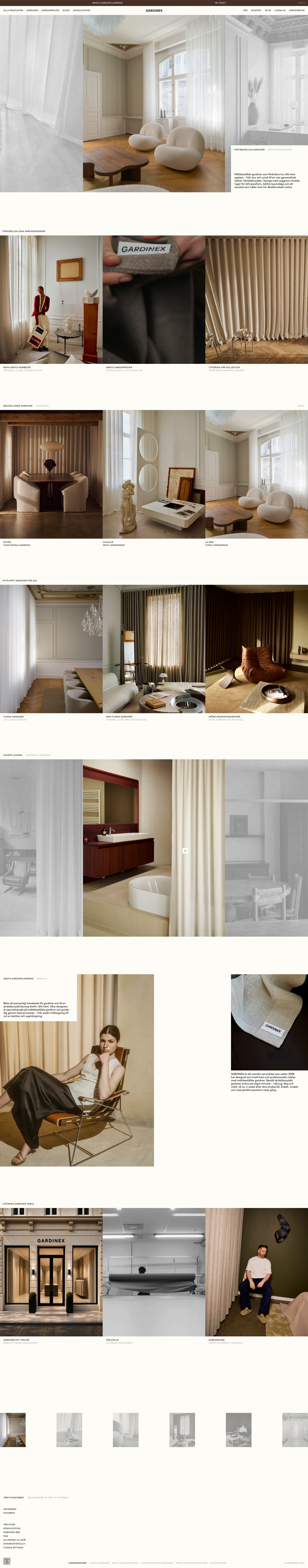 Måttbeställda Gardiner – Perfekt Passform & Stil | Gardinex - full page scroll