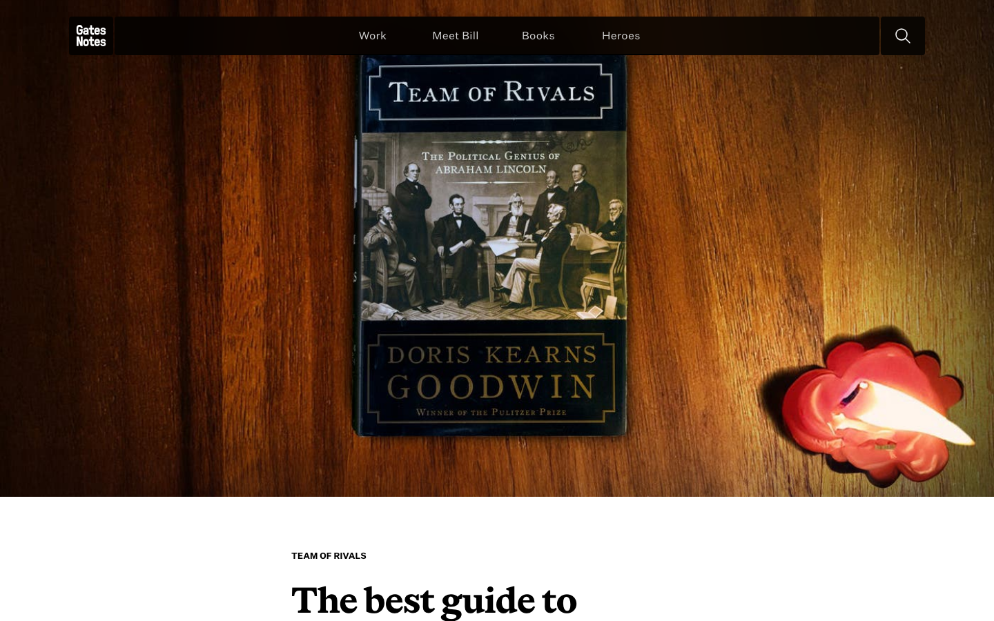 A striking, full-bleed image dominates the viewport, establishing a strong visual presence. The typography is clean and legible, prioritizing the headline and supporting text. The overall feel is contemplative and authoritative. · gates notes, newsletter, nonprofit, social impact, journalism, humanitarian, photography, editorial design