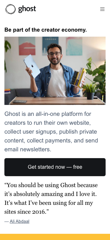 Ghost - mobile