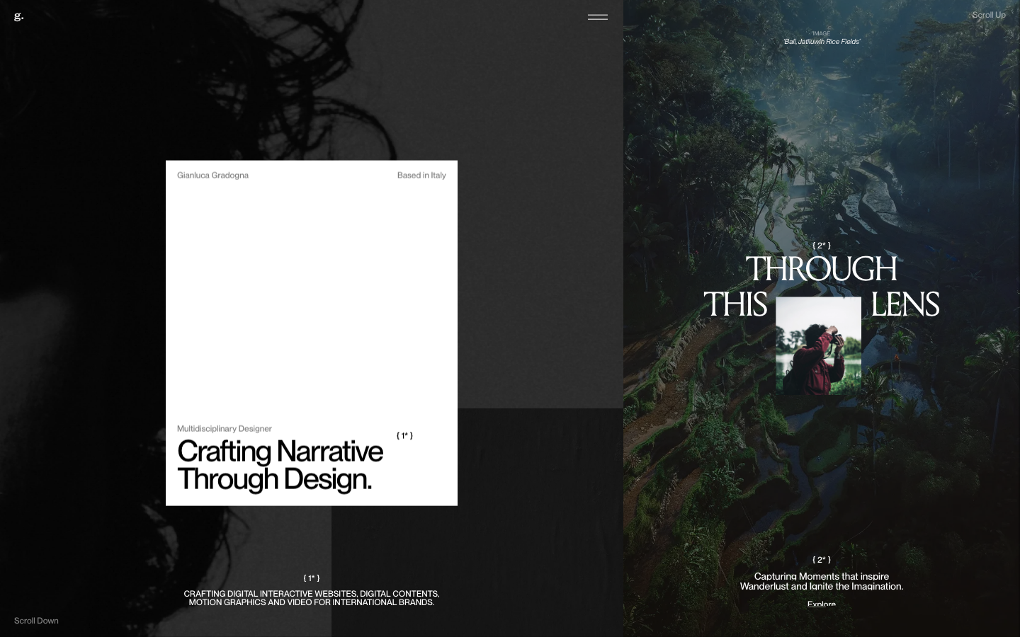 Gianluca Gradogna — Multidisciplinary Designer - full page scroll