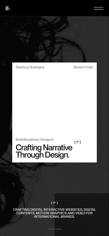 Gianluca Gradogna — Multidisciplinary Designer - mobile