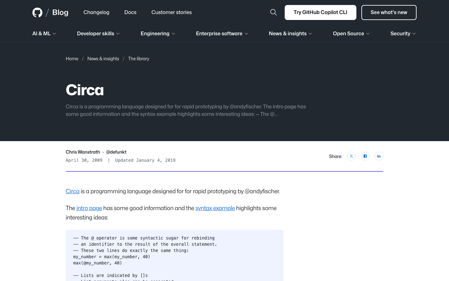 Github Blog - Other