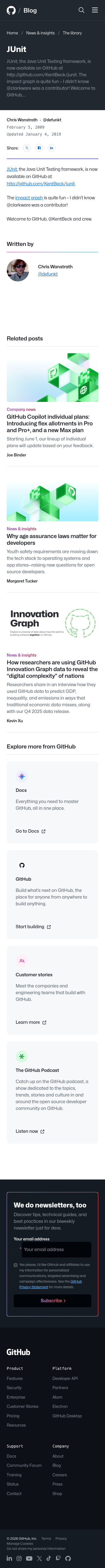 Github Blog - mobile full page