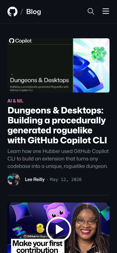 Github — Blog - mobile