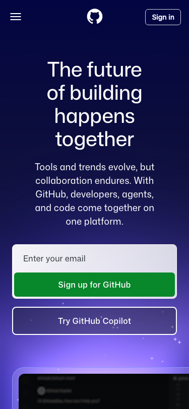 Github - mobile
