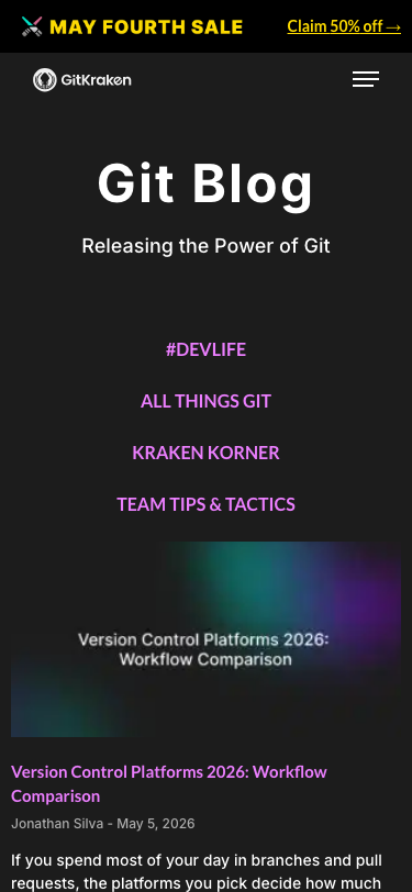 Gitkraken — Blog - mobile