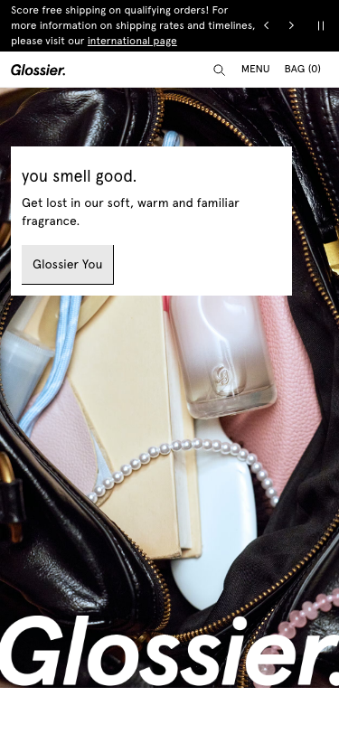 Glossier - mobile