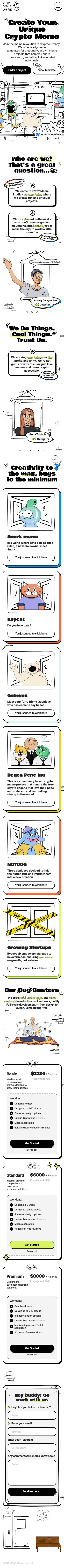 Meme creator - mobile full page