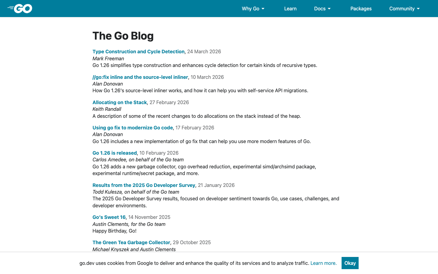 Go — Blog - Blog